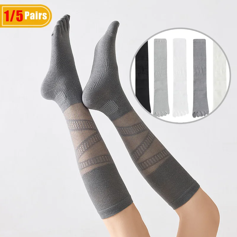 Ankle Support Badminton - 1/5 Pasang Kaus Kaki Kompresi Lima