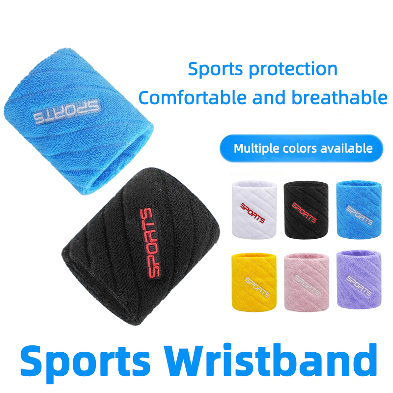 Wristband Pair Sweat - 1 Pasang Gelang Elastis Katun Penyangga