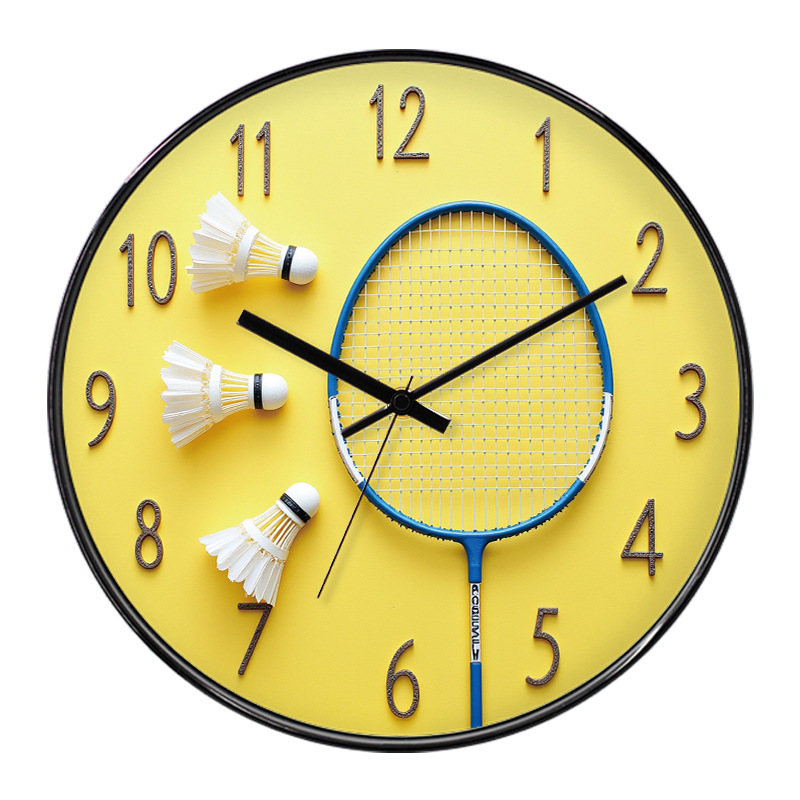 Badminton Single - Jam Dinding Aula Bulu Tangkis Jam