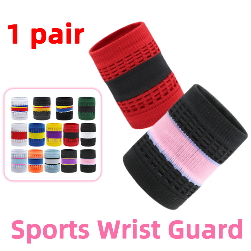 Wristband Pair Sweat - 1 buah perlindungan pergelangan tangan katun