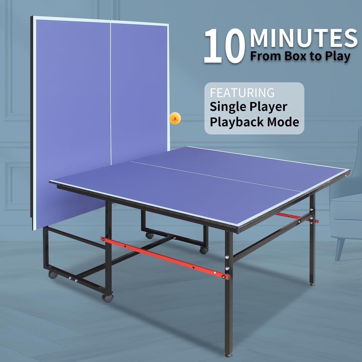Meja Ping Pong Portabel 8 kaki - Badminton Single ulasan dan harga