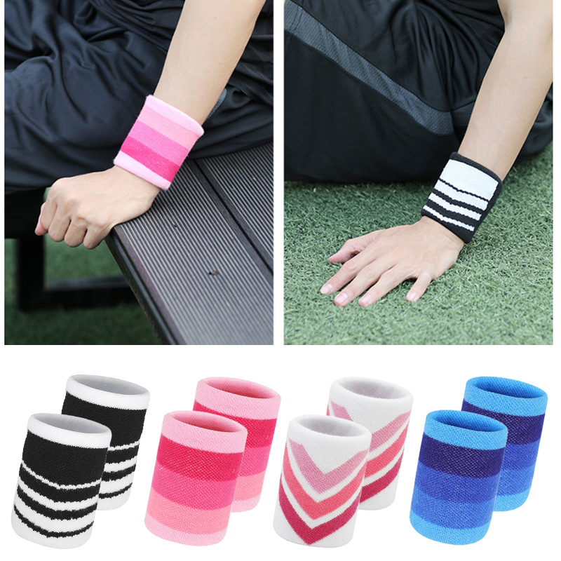 1 pasang warna-warni katun pol - Wristband Pair Sweat ulasan dan harga